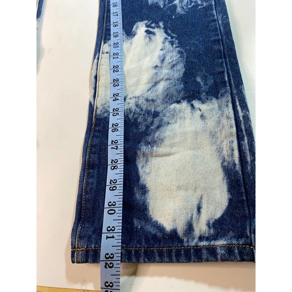 Road Narrows NYC Distressed Bleached Y2K Jeans Men's Size 34 - Picture 9 of 11